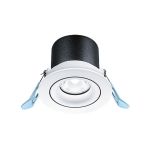 THORNeco LED Spot LILY Zwart 9W 900lm 38D - 930 Warm Wit | 82mm - Zaagmaat 68mm - IP44 - Beste Kleurweergave - Dimbaar
