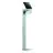 Steinel LED Sokkel Lamp XSolar GL-S Post Zilver 150lm - 840 Koel Wit| Solar - Bewegings- en Lichtsensor 